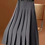 Pleated Midi Skirt