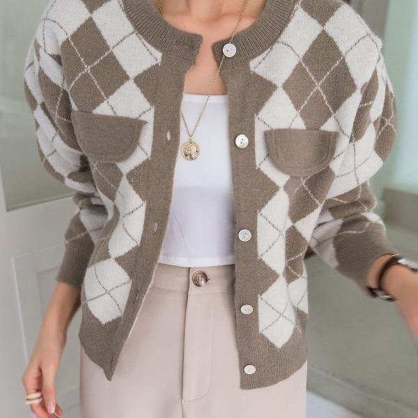 Geometric Patterned Cardigan (Digital)
